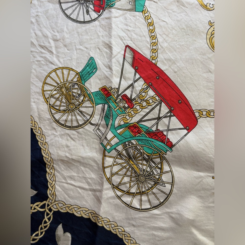 CELEINE Vintage Silk Scarf - Picture 9 of 13